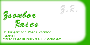 zsombor raics business card